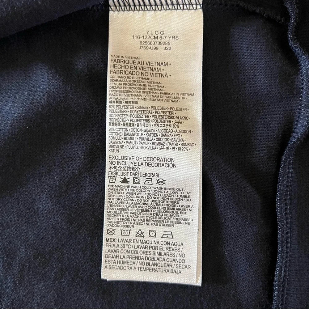 NWT Nike Boys Dri-Fit Zipup Hoodie Navy Blue Ted size 7